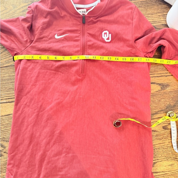 Oklahoma Team Issued Fleece Lined Dri Fit Quarter Zip - Picture 3 of 7